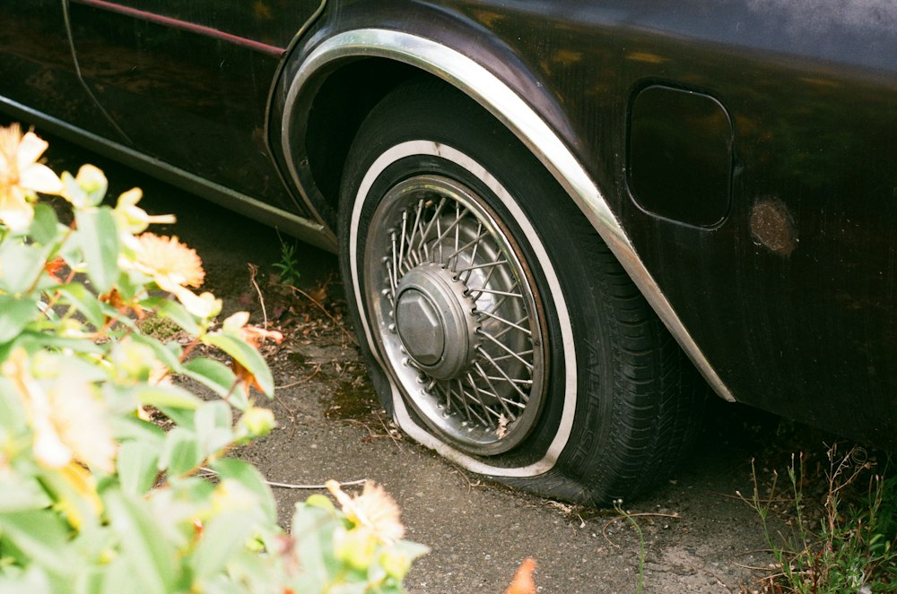 Failed car tire, an example of a defective product
